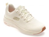 Cumpara ieftin Pantofi sport SKECHERS bej, VAPOR FOAM, din material textil