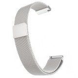 Cumpara ieftin Curea Milanese Slim Fit compatibila Samsung Galaxy Watch3, 45mm, Telescoape QR, 22mm, Argintiu