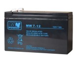 Acumulator stationar AGM VRLA MW Power 12V 7Ah pentru UPS si alarme