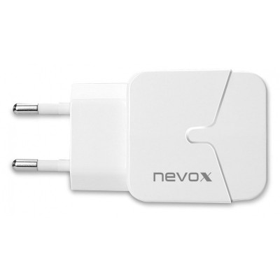 Incarcator Retea USB Nevox 1680, 2 X USB, 2.4A, Alb HC-1680 foto