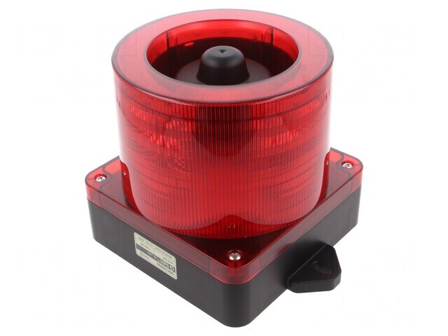 Semnalizator Luminos și Acustic LED Roșu 10-30V IP66