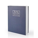 Dictionar seif secret cu cifru, cutie de valori camuflata, seif carte 18 x 11.5 x 5.5 cm, albastru, Oem