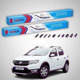 Cumpara ieftin Ștergătoare Dacia Sandero II 2015-prezent | Set Față Flat Premium &ndash; TeamCar&reg;