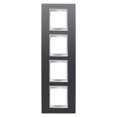 Rama Ornament 4P verticala LUX Gewiss Chorus ardezie GW16229VA