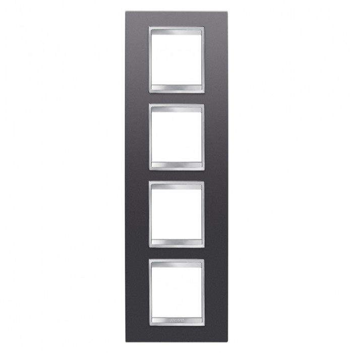 Rama Ornament 4P verticala LUX Gewiss Chorus ardezie GW16229VA