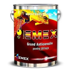 Grund Anticoroziv Alchido-Melaminic "Emex" - Rosu - Bid. 6 Kg