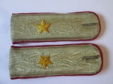 Pereche de epoleti General Maior fortele terestre R.S.R.