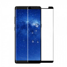 Folie protectie sticla securizata 3D curbata pentru Samsung Galaxy Note 8(pentru husa), negru foto