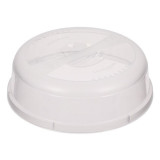 Capac pentru cuptorul cu microunde, plastic, alb, 24,5 x 7,5 cm
