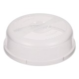 Capac pentru cuptorul cu microunde, plastic, alb, 24,5 x 7,5 cm