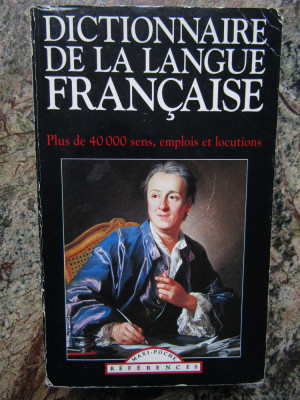 Dictionnaire de la langue francaise, Plus de 40.000 sens, emplois et locutions foto