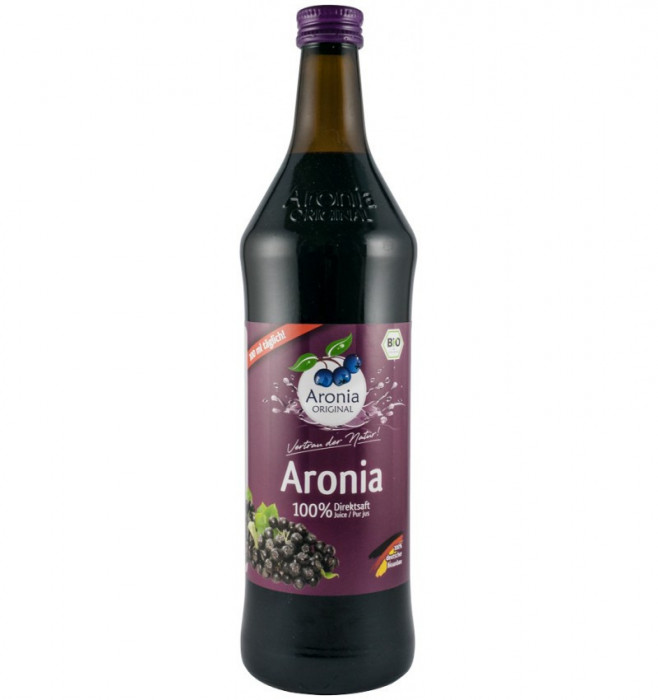 Suc ecologic pur de aronia 700ml