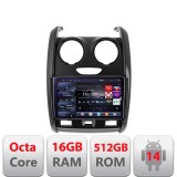 Navigatie Dacia Duster 2012-2019 Edotec Kit-157 8 core QLED 2K 16+512GB 360 Android Waze USB Navigatie Internet Youtube Radio