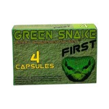Capsule GREEN SNAKE First, pentru erecții puternice și de durată, formulă naturală cu ginseng, 4 capsule