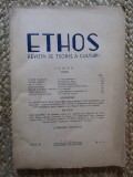 ETHOS - REVISTA DE TEORIE A CULTURII IULIE- DECEMBRIE 1946