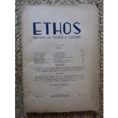 ETHOS - REVISTA DE TEORIE A CULTURII IULIE- DECEMBRIE 1946