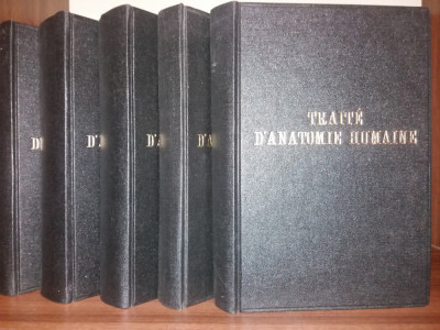 L. TESTUT - A. LATARJET - TRAITE D&amp;#039;ANATOMIE HUMAINE - 5 VOLUME {1948-1949} foto