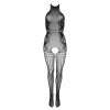 Catsuit Kotek BG001 S/M/L, Lenjerie Sexy Femei, Body Negru Elegant, Plasa, Decupaje, Material Elastic, Senzualitate Maxima