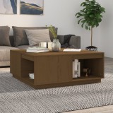 VidaXL Măsuță de cafea, maro miere, 100x101x40,5 cm, lemn masiv de pin