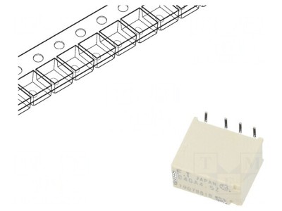 Releu electromagnetic DPDT 4,5VDC 2A 0,3A/125VAC foto
