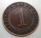 B.257 GERMANIA WEIMAR 1 REICHSPFENNIG 1935 A