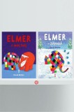Pachet Elmer de Crăciun - David McKee
