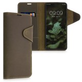 Husa pentru Xiaomi 11T / 11T Pro, Piele naturala, Maro, 56687.05, kalibri