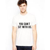 Tricou Sit With Us - Alb - L