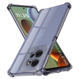 Husa Motorola Moto G15 Asteroid GSM Shockproof Clear Silicone, fumuriu