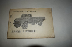 Autocamioane Brasov exploatare si intretinere manual carte tehnica 1971 foto