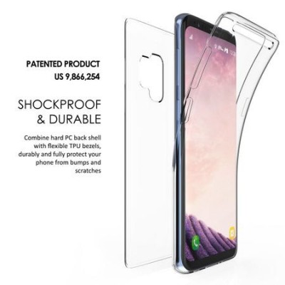 Husa pentru Samsung Galaxy S9, GloMax TPU 360, Transparent foto