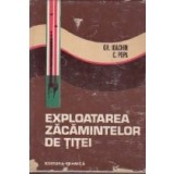 Exploatarea zacamintelor de titei