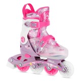 Role reglabile 2 in 1 pentru copii Flipzy NILS FUN NJ1025, roz