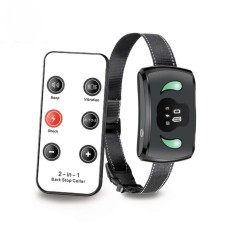 Zgarda Electrica Profesionala pentru Dresaj Caini, 2 in 1 Antilatrat, Automata, 7 Nivele cu Telecomanda