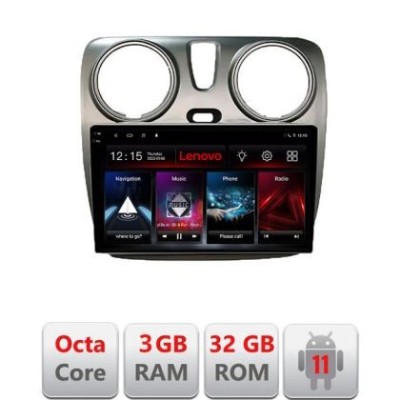 Navigatie Dacia Dokker Android radio bluetooth internet DSP 8Core 3+32GB LTE carplay android LENOVO LITE CarStore Technology foto