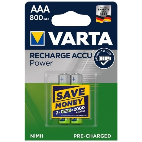 Acumulatori Varta AAA R3 800mAh 1,2V Ni-MH set 2 buc.