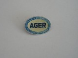 QW9 J 33 - Insigna tematica economie - Asociatia generala a economistilor AGER, Romania de la 1950