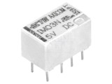 Releu electromagnetic DPDT 5VDC 2A 0,5A/125VAC