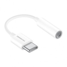 Adaptor audio USB Type C la Jack 3.5 mm Huawei Mate 20 RS Porsche Design Alb foto