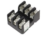 Clemă Siguranțe Cilindrice 30A 600V 3 Poli pentru Șină DIN