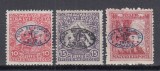 ROMANIA 1919 OCUPATIA ROMANA IN UNGARIA DEBRETIN TIMBRE DE BINEFACERE SERIE SARNIERA, Nestampilat