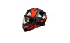 Casca Moto Integrala SMK Twister Cartoon XL Negru/Rosu, Interior Hipoalergenic, Viziera Antizgarieturi + Pinlock, Barbati/Femei