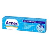 Gel punctual Acnex cu ulei de arbore de ceai și bisabolol pentru ten cu imperfecțiuni, 15 g