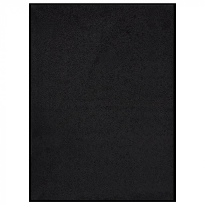 vidaXL Covoraș de ușă, negru, 60x80 cm 331596