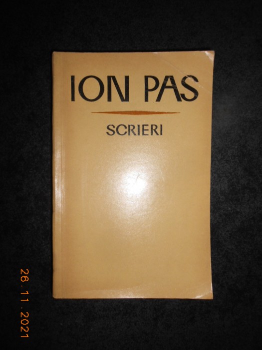 ION PAS - SCRIERI volumul 5 TRECUT INTUNECAT