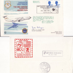 Circulatie Noua Zeelanda - tema Antarctica,vapoare,aviatie, exploratori-FDC 1981