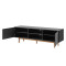 Comoda TV Lindholm MDF/stejar, gri, 160 x 59 x 40 cm