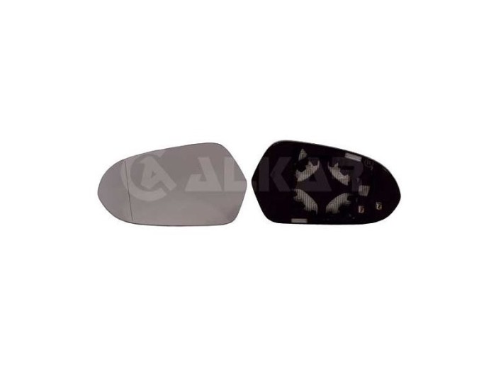 Geam oglinda exterioara cu suport fixare Audi A6 (4g/C7), 01.2011-06.2014, A6 (4g/C7), 06.2014-, Stanga, incalzita; geam asferic; cromat