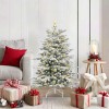 VidaXL Brad de Crăciun artificial cu ramuri articulare Alb 120 cm 3395626