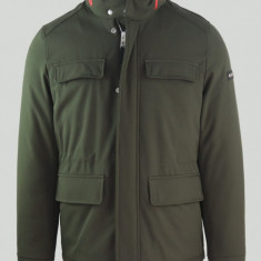 Geaca bomber groasa de iarna cu buzunare, barbati, khaki, M